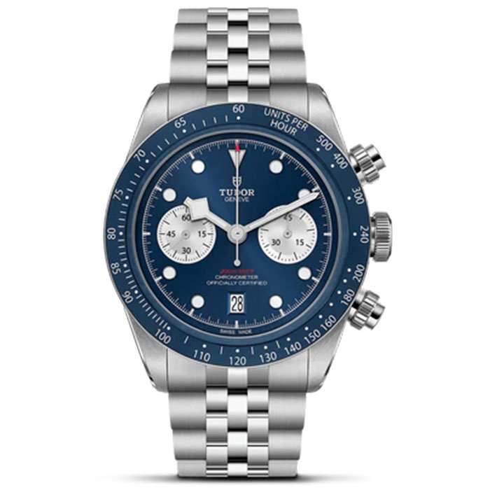 TUDOR Black Bay Chrono Manufacture Calibre MT5813 41mm steel case Steel bracelet Men  Watch
