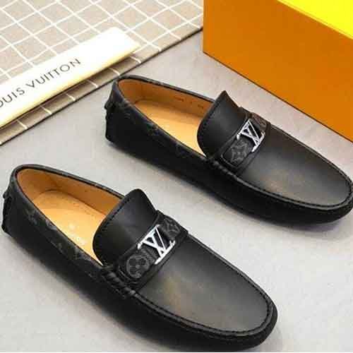 Louis Vuitton LV Men Hockenheim Moccasin Shoes Black