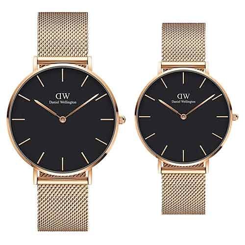 Daniel Wellington Petite Black Round Dial Analog Watch 