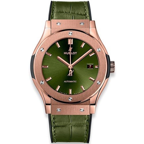 HUBLOT CLASSIC FUSION 42 GREEN KING GOLD