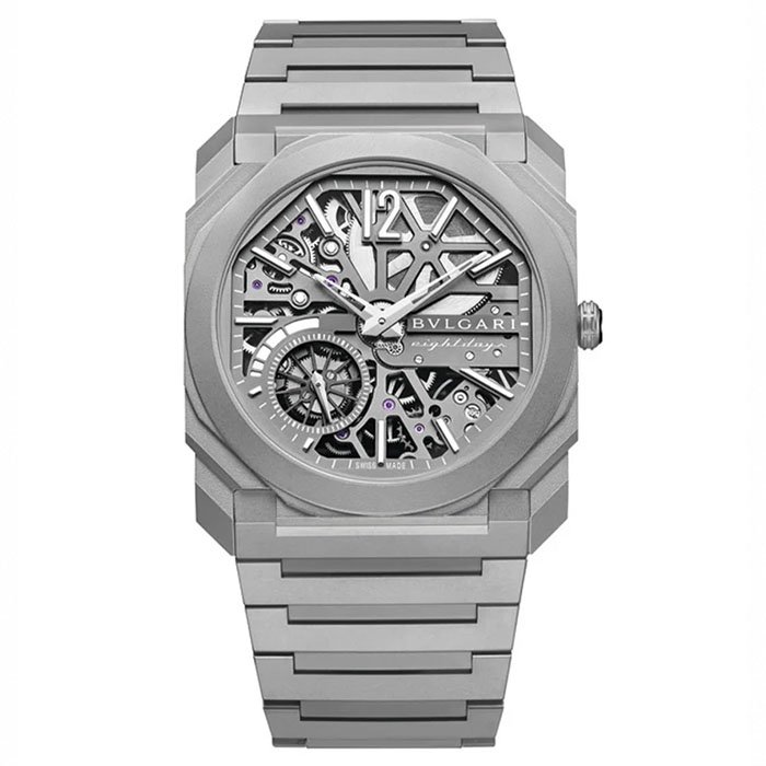 Bulgari Octo Finissimo Skeleton 8 Days Titanium Men Watch